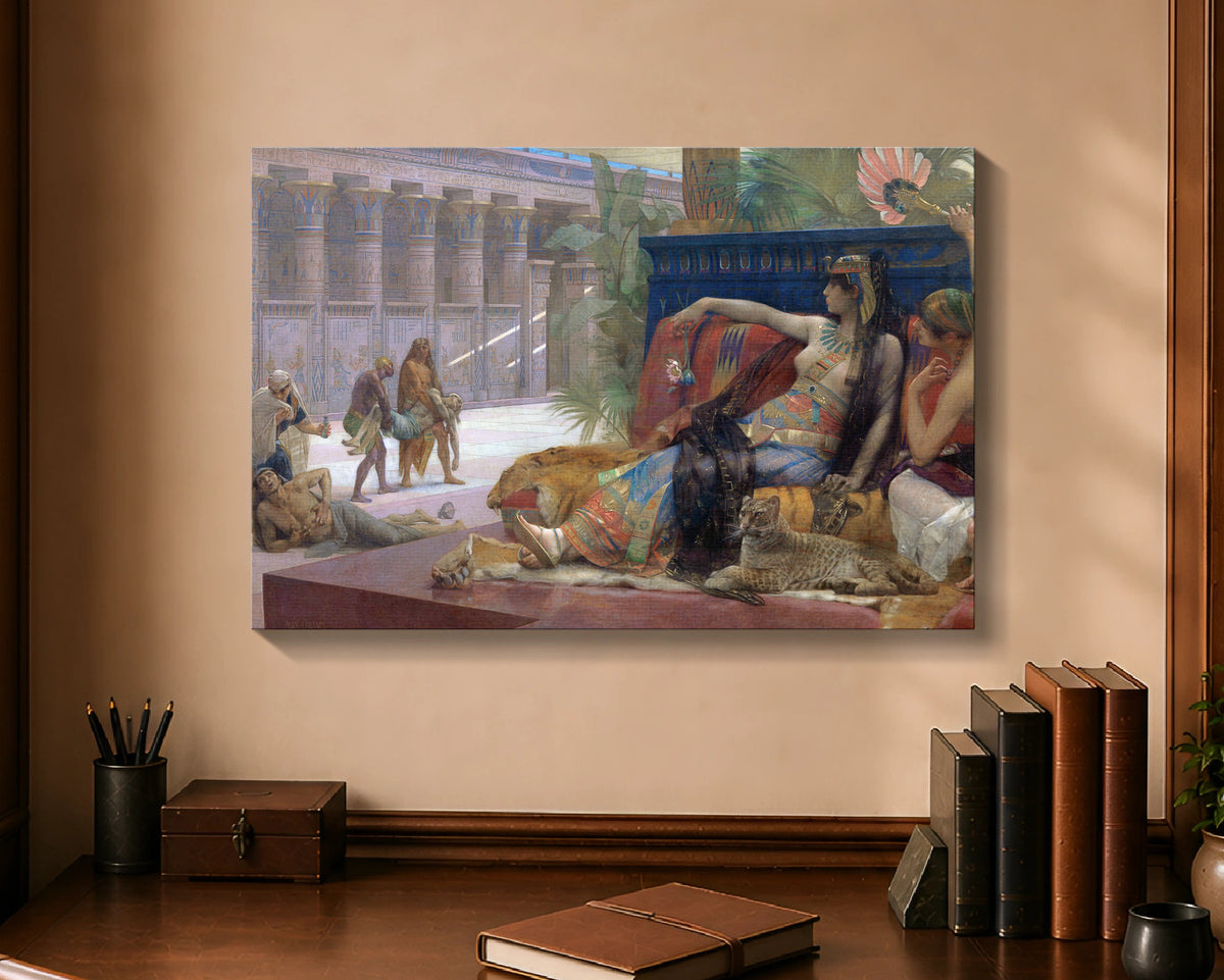 cleopatra testing poisons on condemned prisoners cw 16x24
