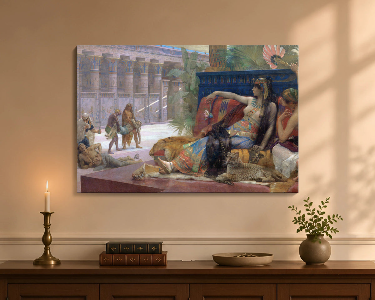 cleopatra testing poisons on condemned prisoners cw 24x36