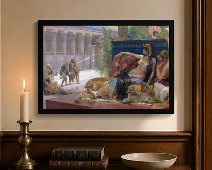 cleopatra testing poisons on condemned prisoners fc 12x18 black