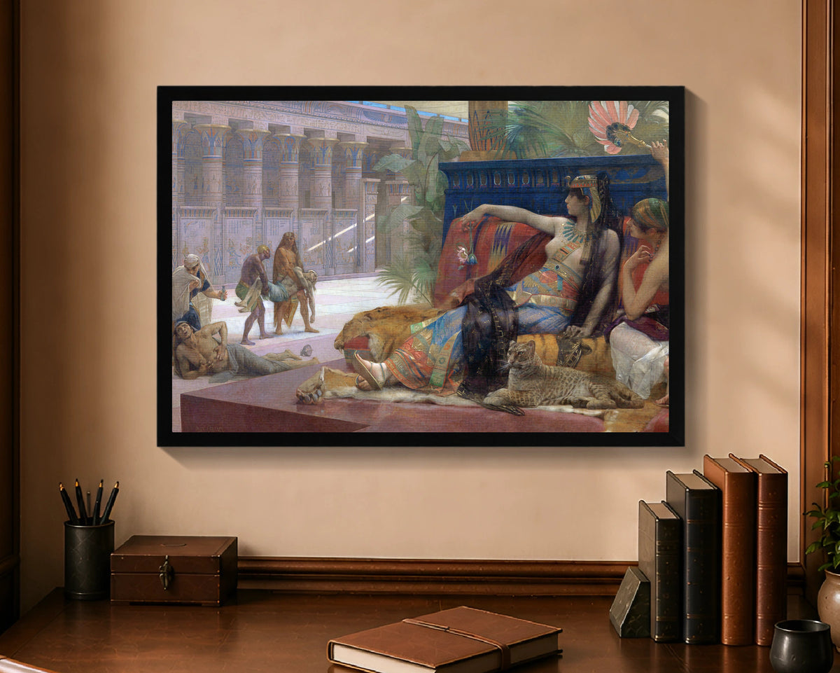 cleopatra testing poisons on condemned prisoners fc 16x24 black