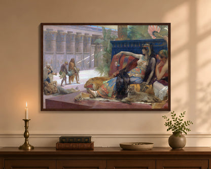 cleopatra testing poisons on condemned prisoners fc 24x36 brown