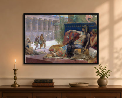 cleopatra testing poisons on condemned prisoners fp 24x36 black