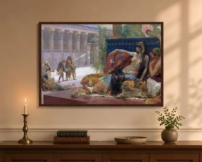 cleopatra testing poisons on condemned prisoners fp 24x36 brown