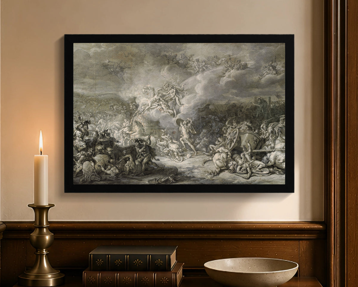 combat of diomedes fc 12x18 black
