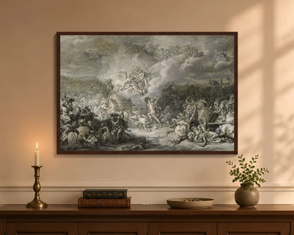 combat of diomedes fc 24x36 brown