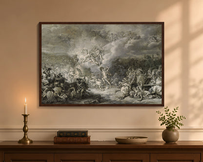 combat of diomedes fp 24x36 brown