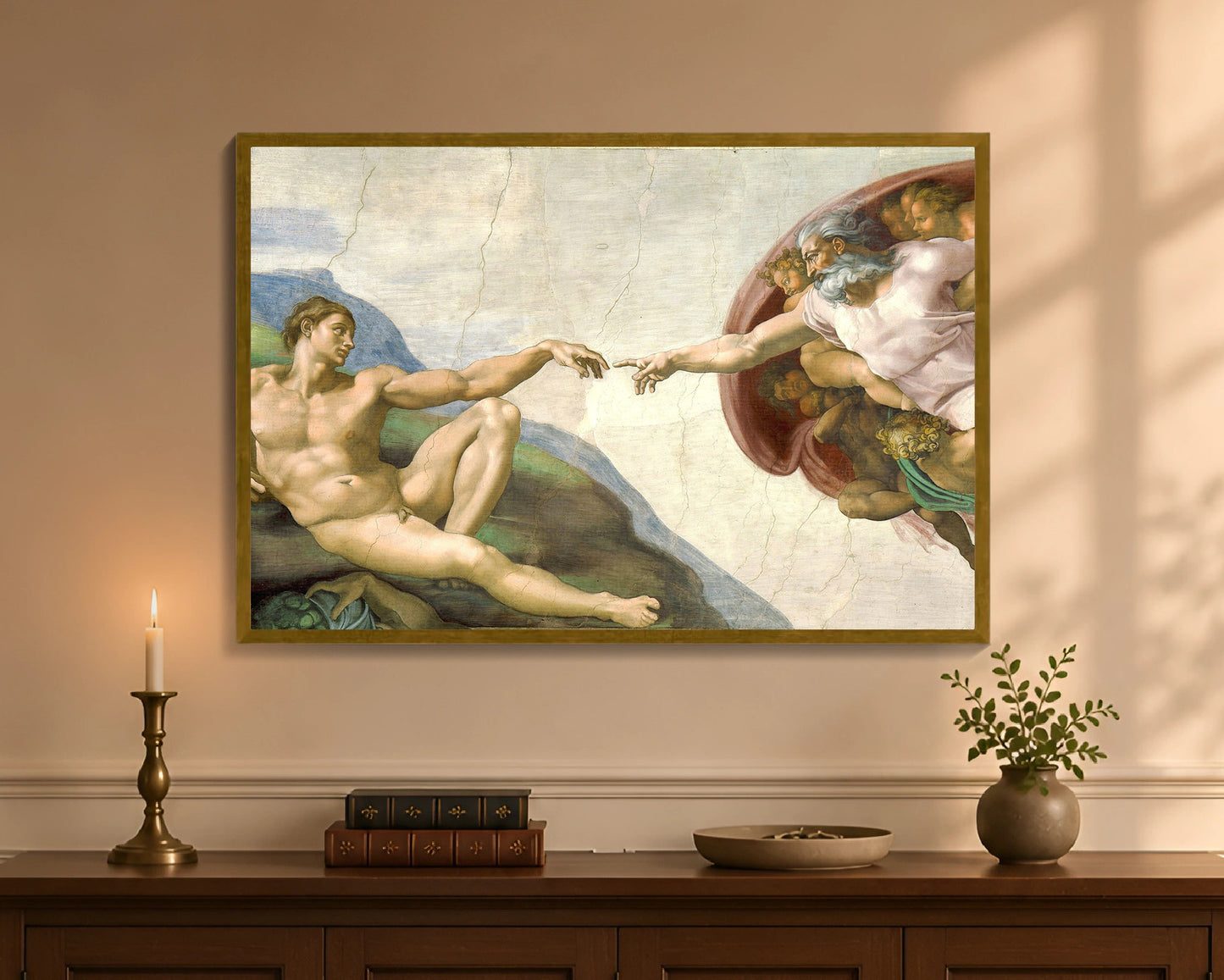 creation of adam fc 24x36 gold