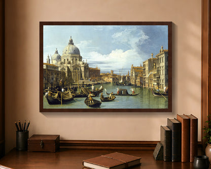 entrance to the grand canal, venice fc 16x24 brown