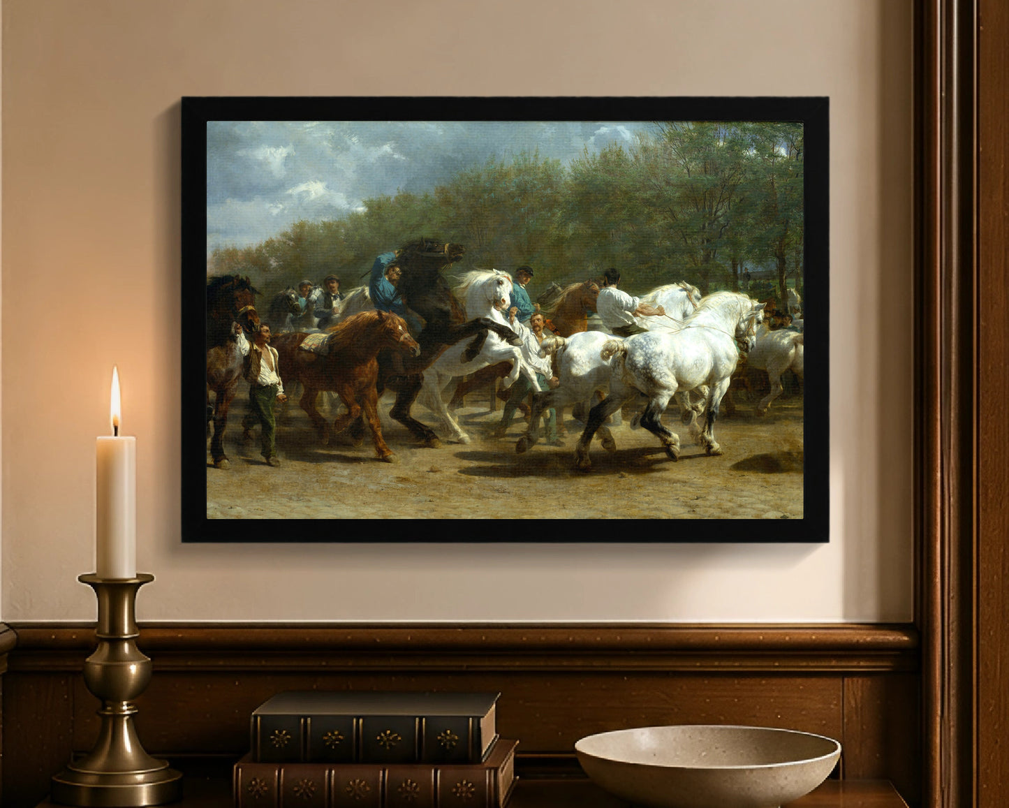 horse fair fc 12x18 black