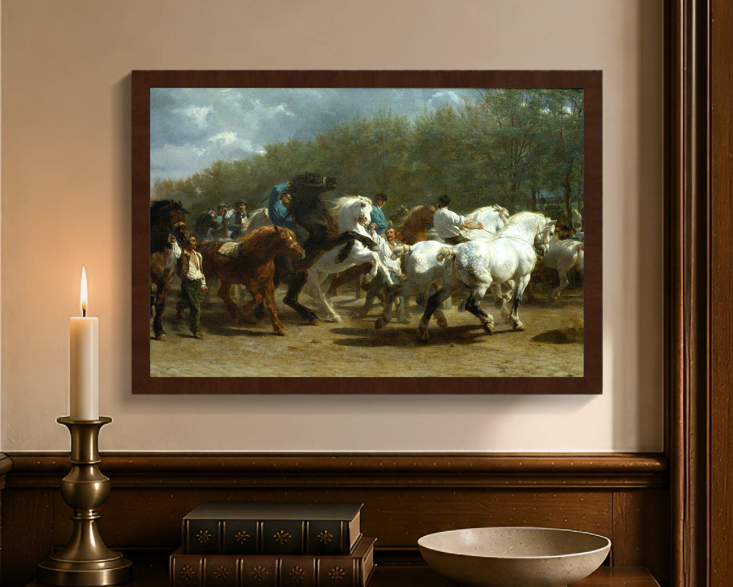 horse fair fc 12x18 brown