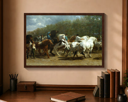 horse fair fc 16x24 brown