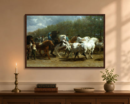 horse fair fp 24x36 brown