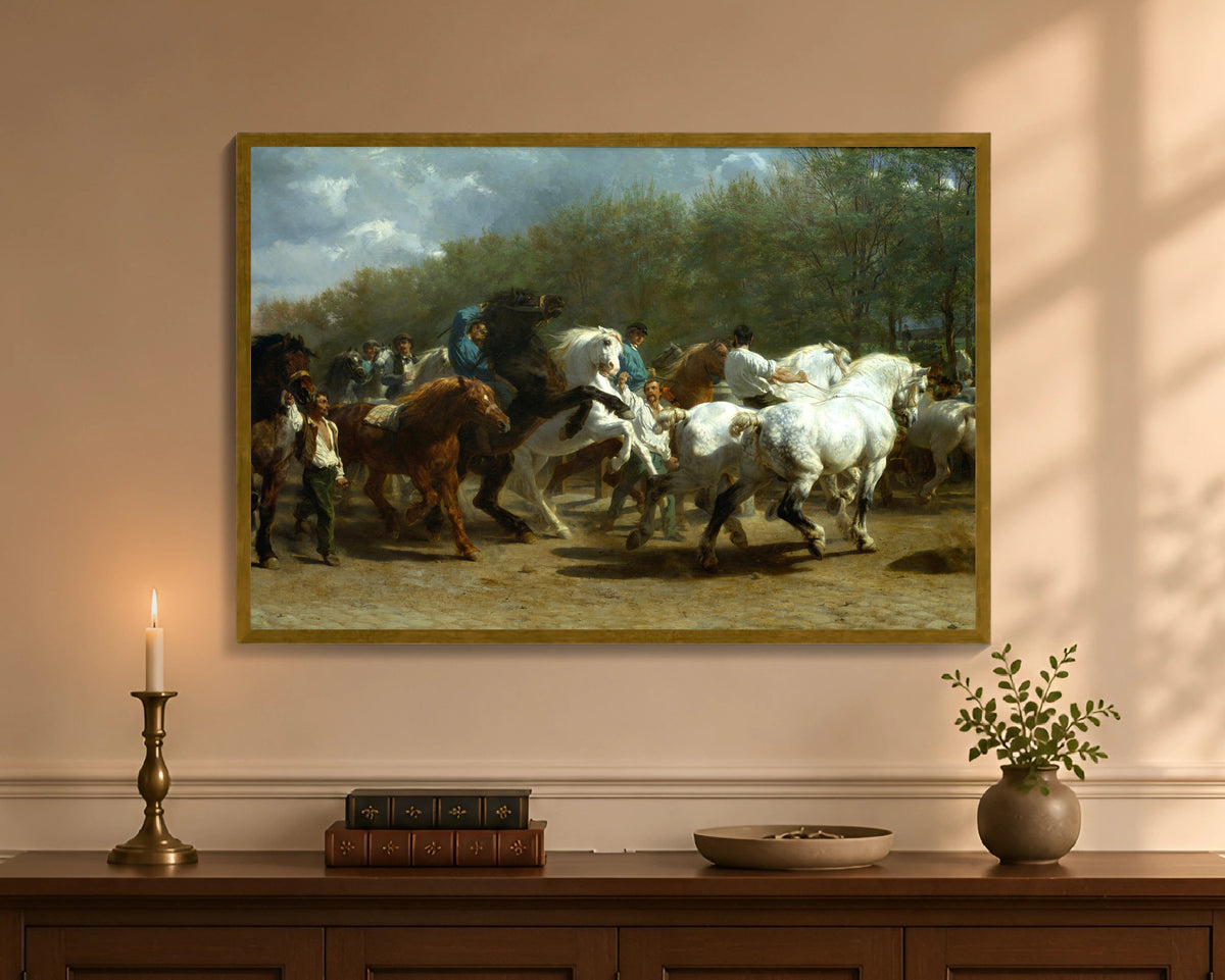 horse fair fp 24x36 gold
