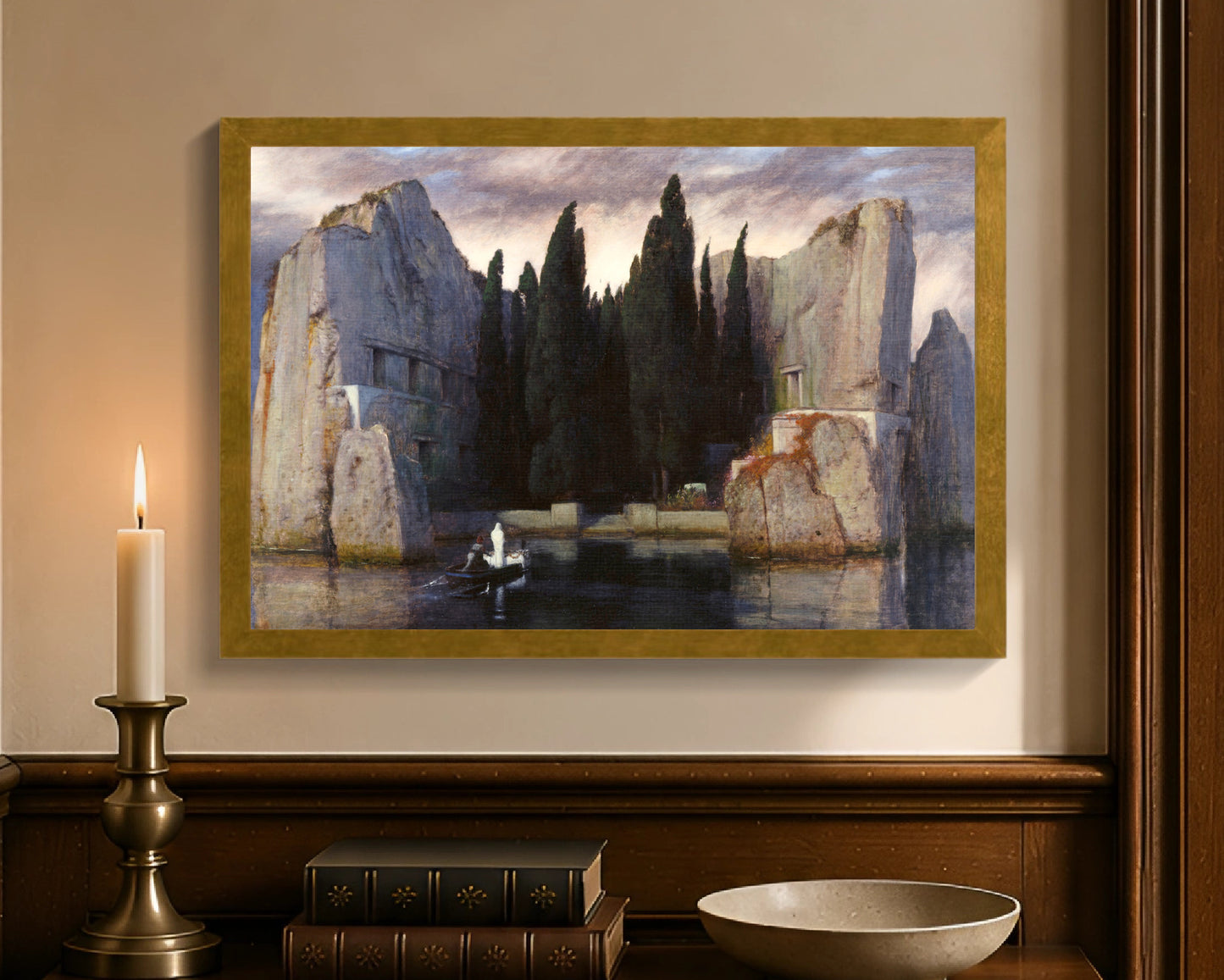 isle of the dead fc 12x18 gold