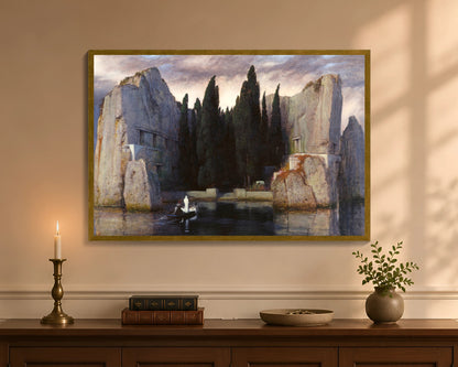 isle of the dead fc 24x36 gold