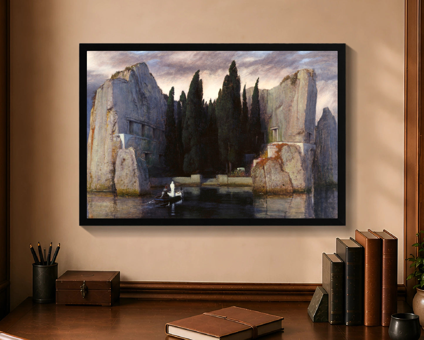 isle of the dead fp 16x24 black