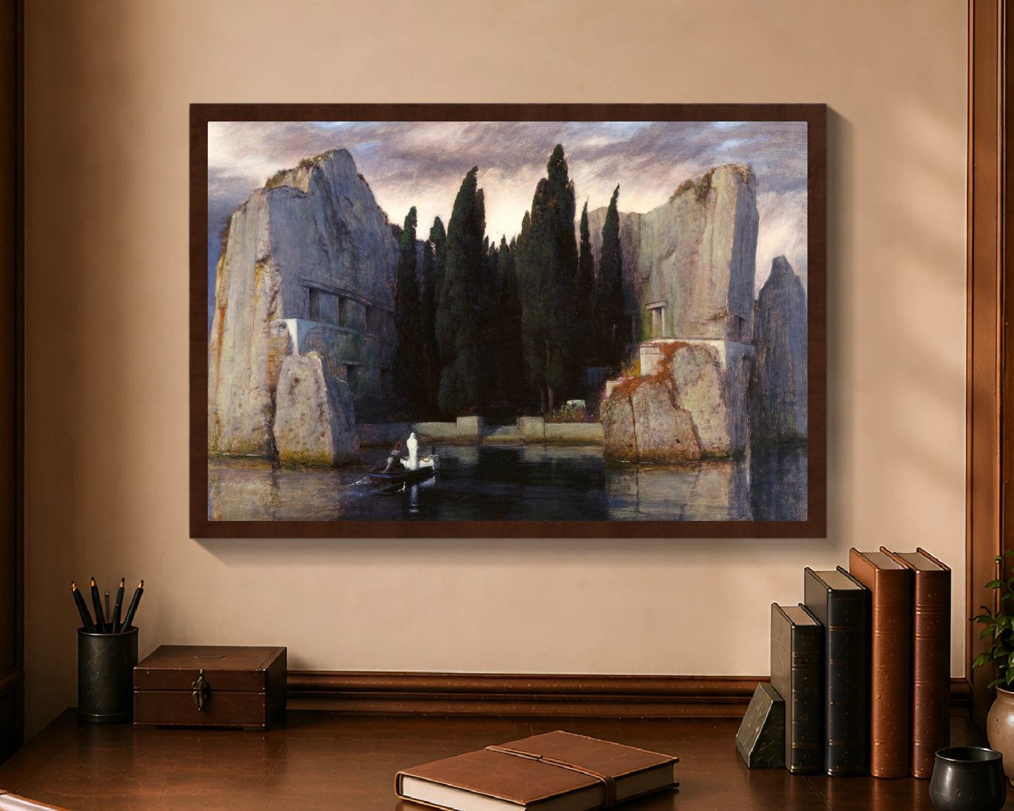 isle of the dead fp 16x24 brown