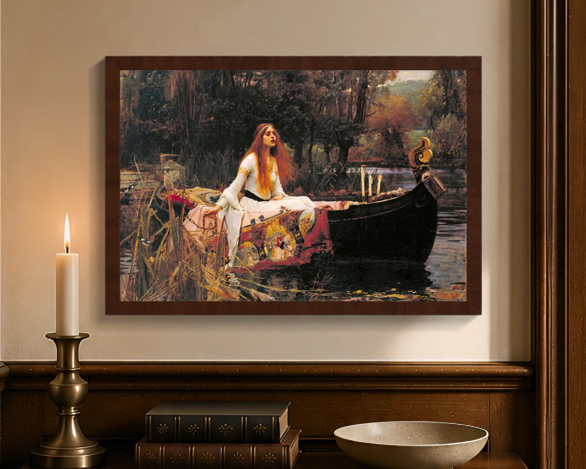 lady of shalott fc 12x18 brown