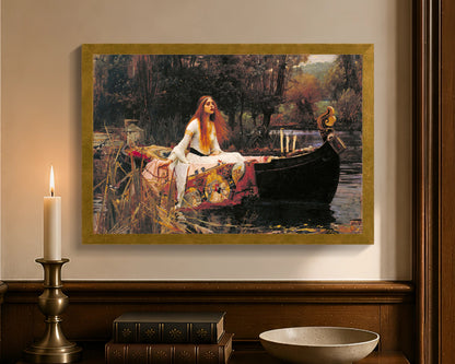 lady of shalott fc 12x18 gold