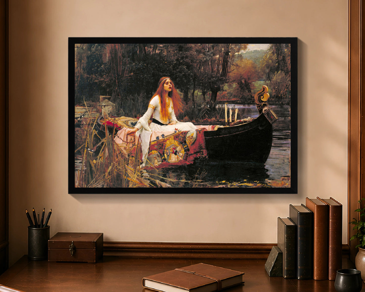 lady of shalott fc 16x24 black