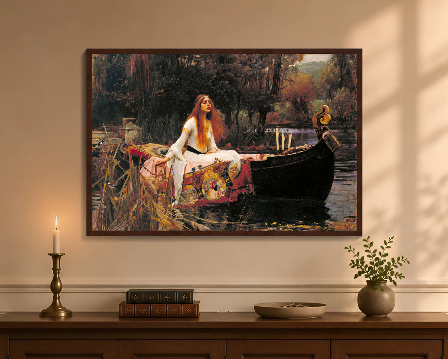 lady of shalott fp 24x36 brown
