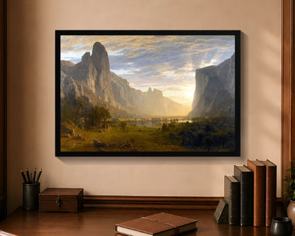 looking down yosemite valley fc 16x24 black