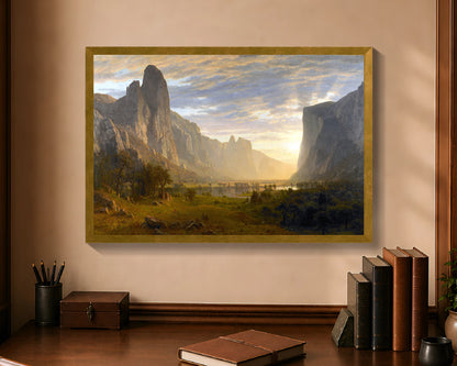 looking down yosemite valley fc 16x24 gold