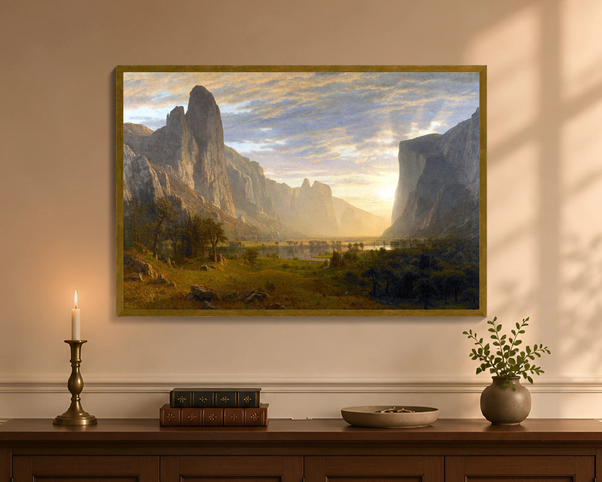 looking down yosemite valley fc 24x36 gold
