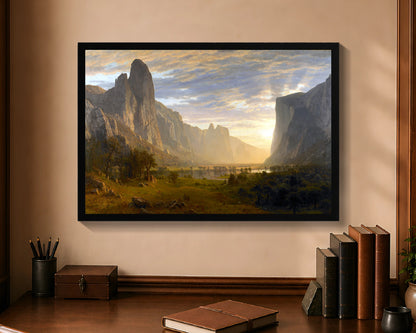 looking down yosemite valley fp 16x24 black
