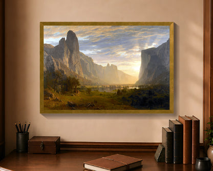 looking down yosemite valley fp 16x24 gold