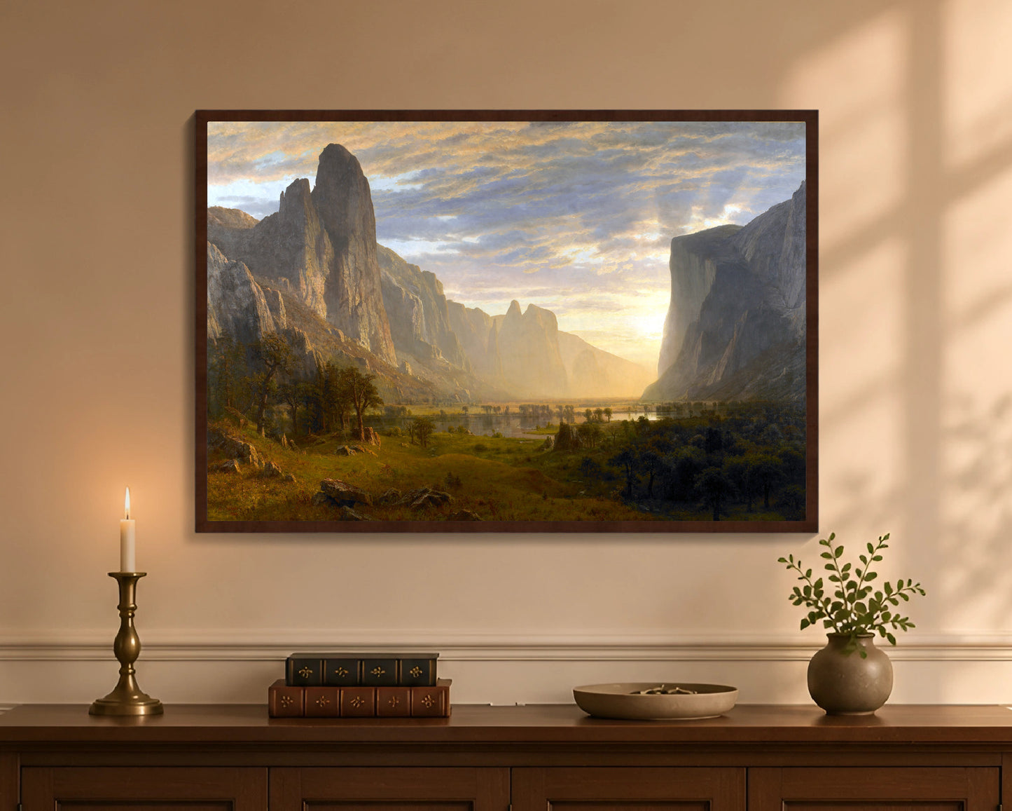 looking down yosemite valley fp 24x36 brown
