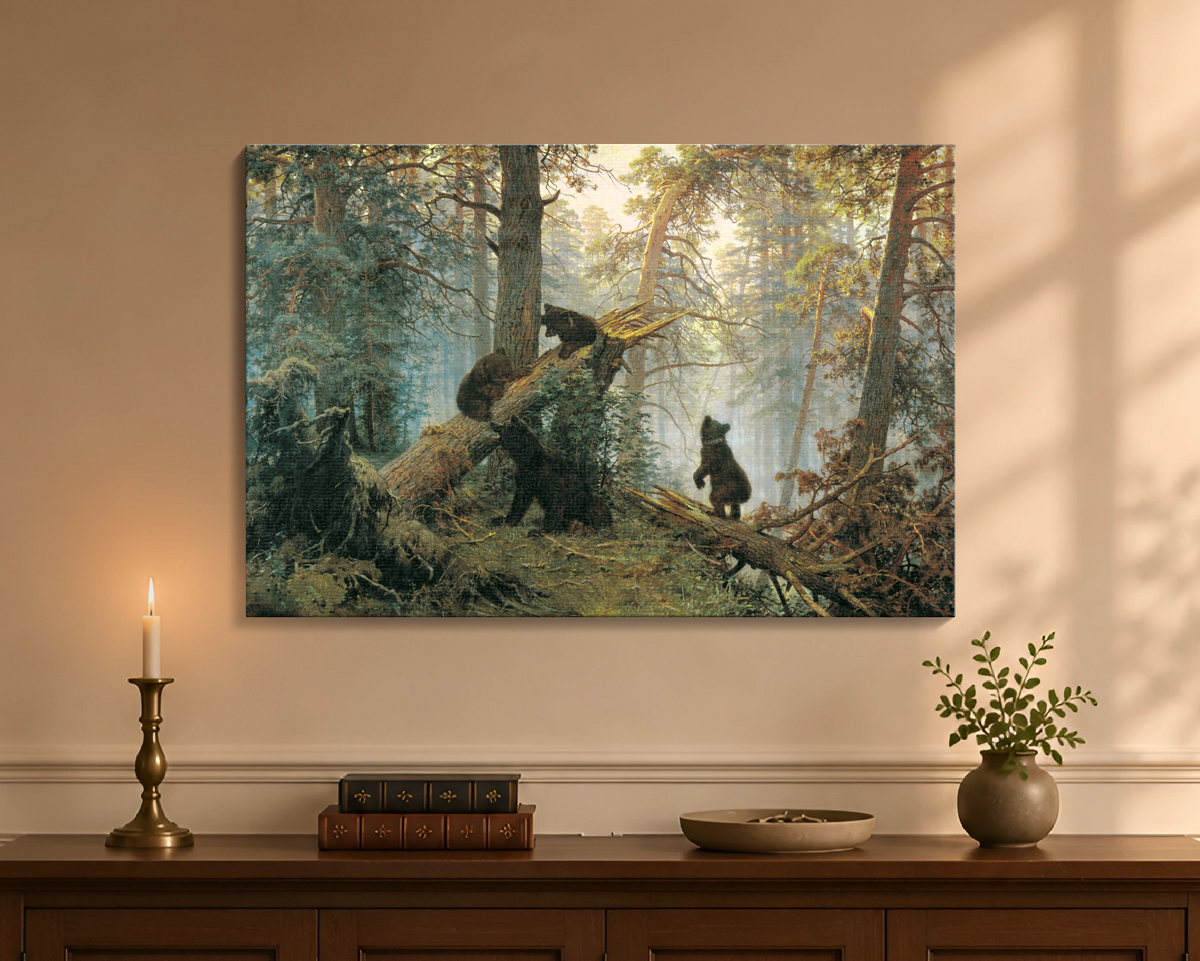 Morning in a Pine Forest by Ivan Shishkin
