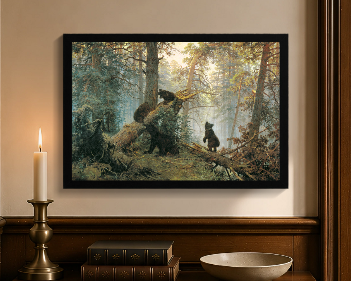 Morning in a Pine Forest by Ivan Shishkin