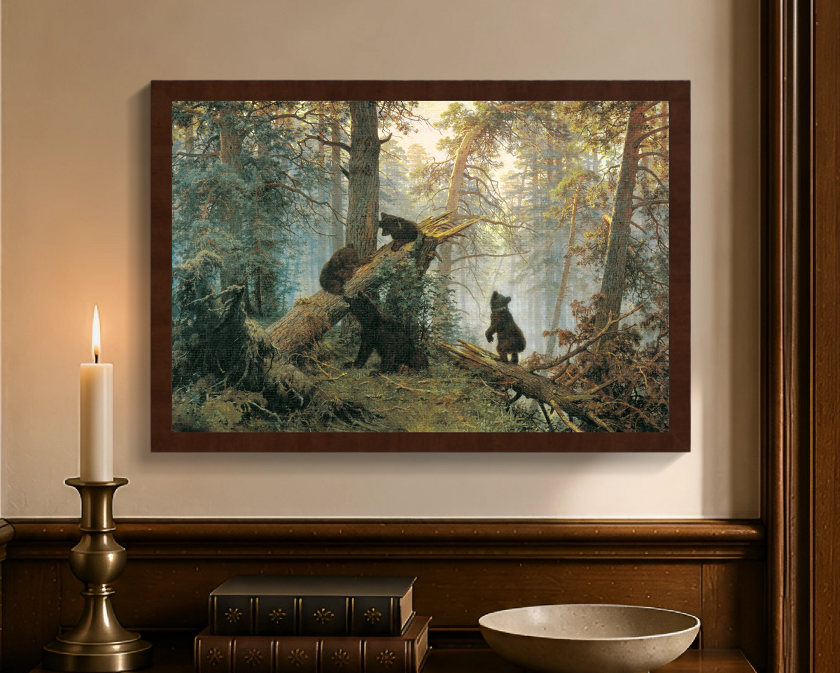 Morning in a Pine Forest by Ivan Shishkin