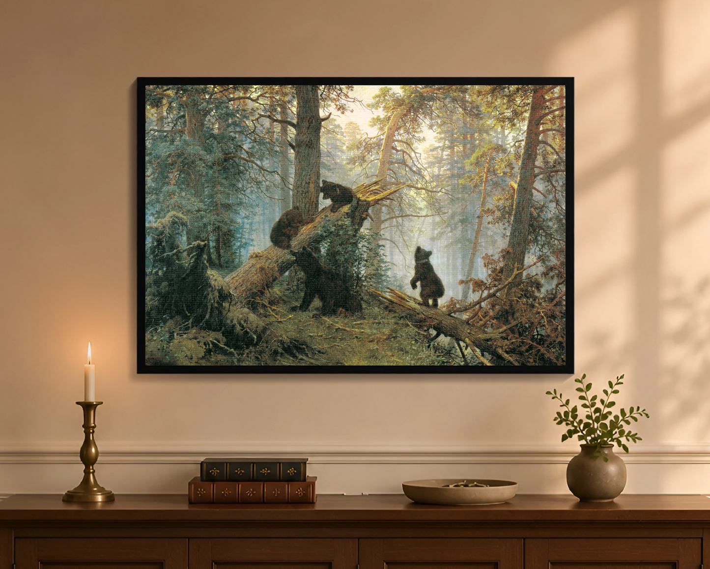 Morning in a Pine Forest by Ivan Shishkin