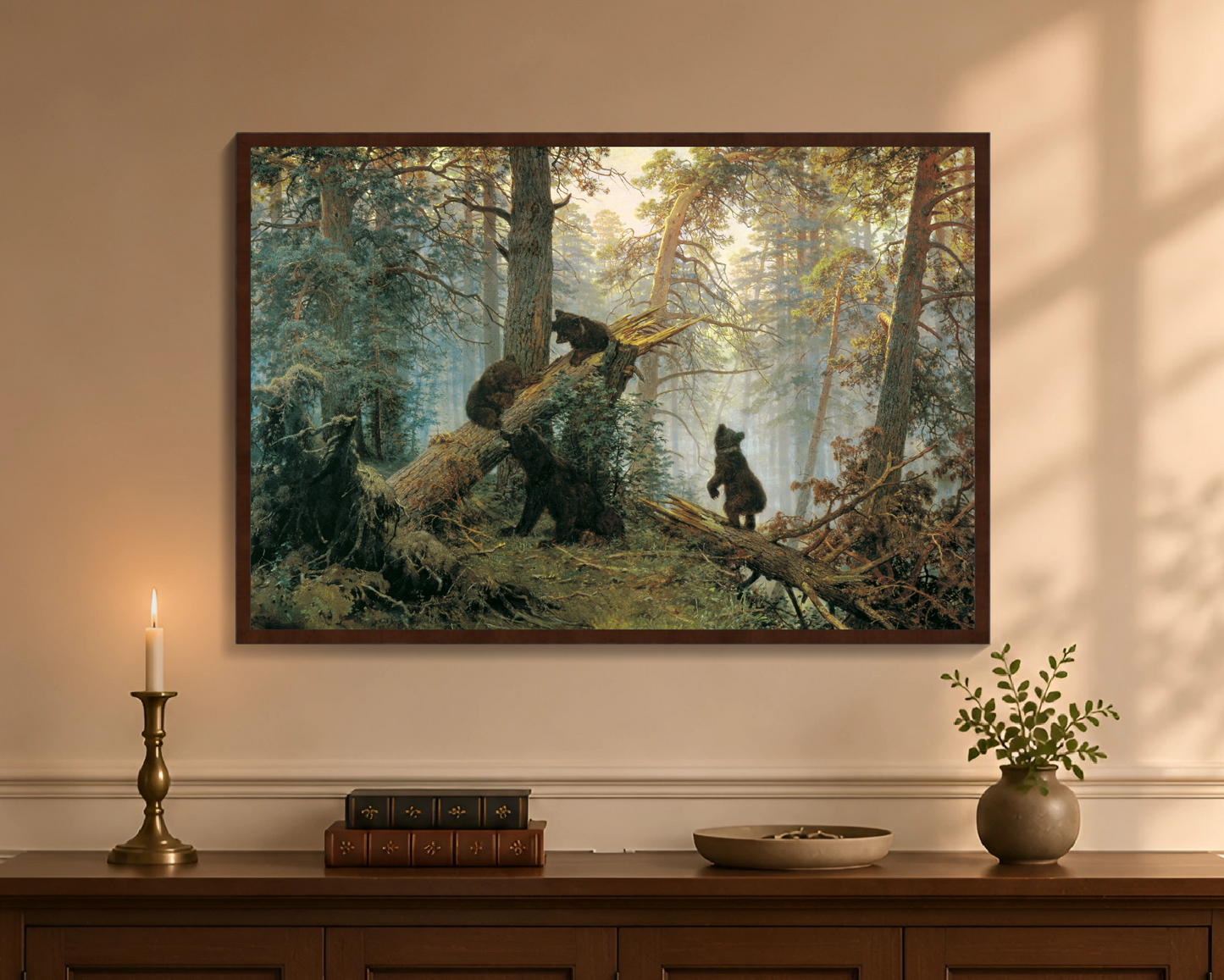 Morning in a Pine Forest by Ivan Shishkin