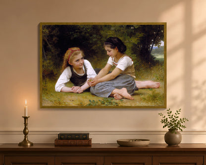nut gatherers fc 24x36 gold