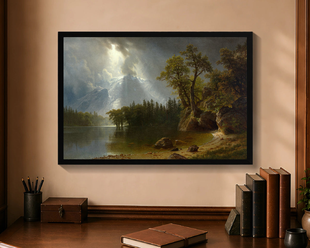 passing storm over the sierra nevadas fc 16x24 black