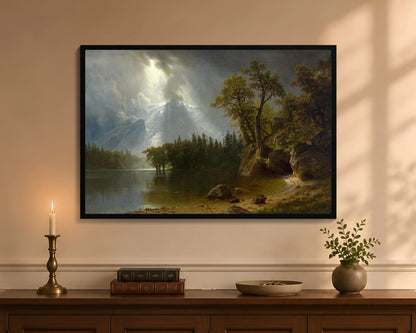 passing storm over the sierra nevadas fc 24x36 black