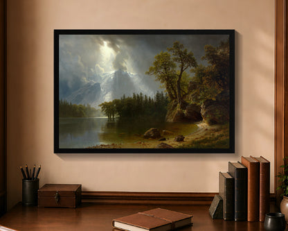 passing storm over the sierra nevadas fp 16x24 black