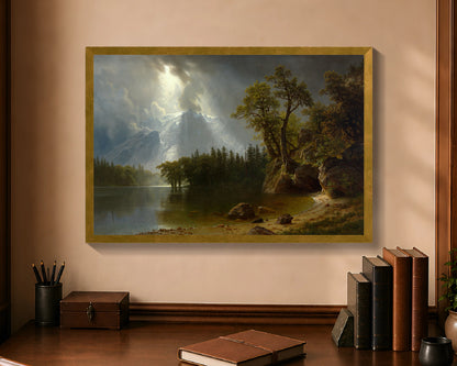 passing storm over the sierra nevadas fp 16x24 gold