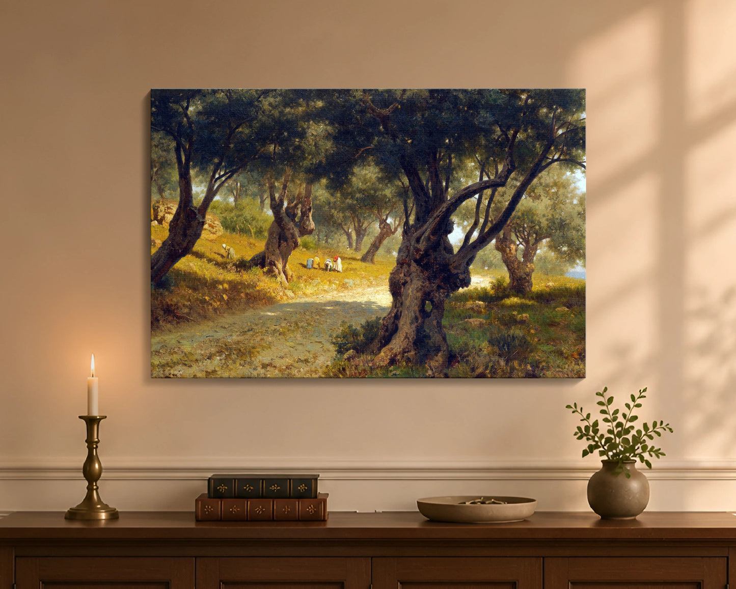 poppies and olive trees cw 24x36