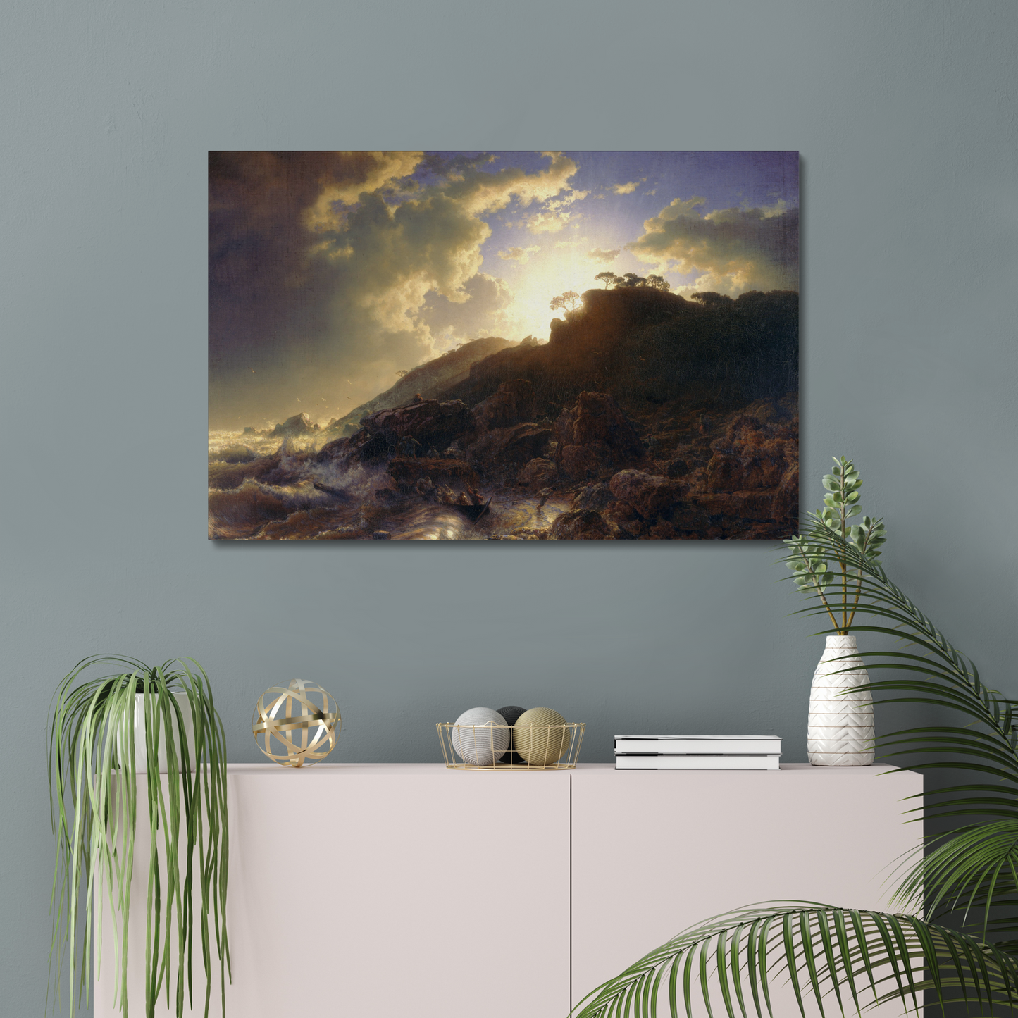 Sunset after a Storm on the Coast of Sicily