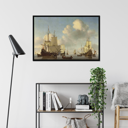 Dutch Ships in a Calm Sea