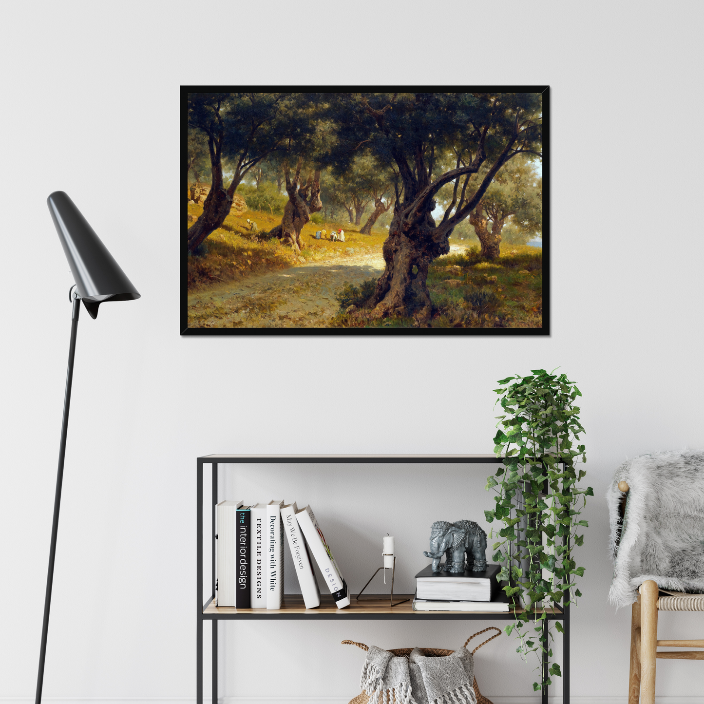 Poppies and Olive Trees