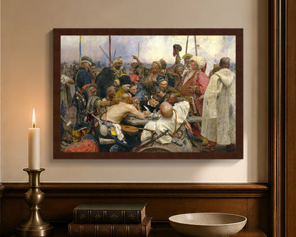 reply of the zaporozhian cossacks fc 12x18 brown