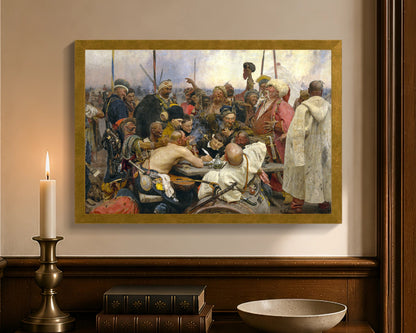 reply of the zaporozhian cossacks fc 12x18 gold