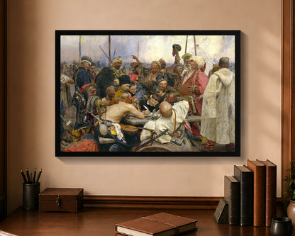 reply of the zaporozhian cossacks fc 16x24 black