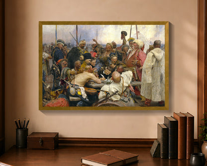reply of the zaporozhian cossacks fc 16x24 gold