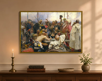 reply of the zaporozhian cossacks fc 24x36 gold